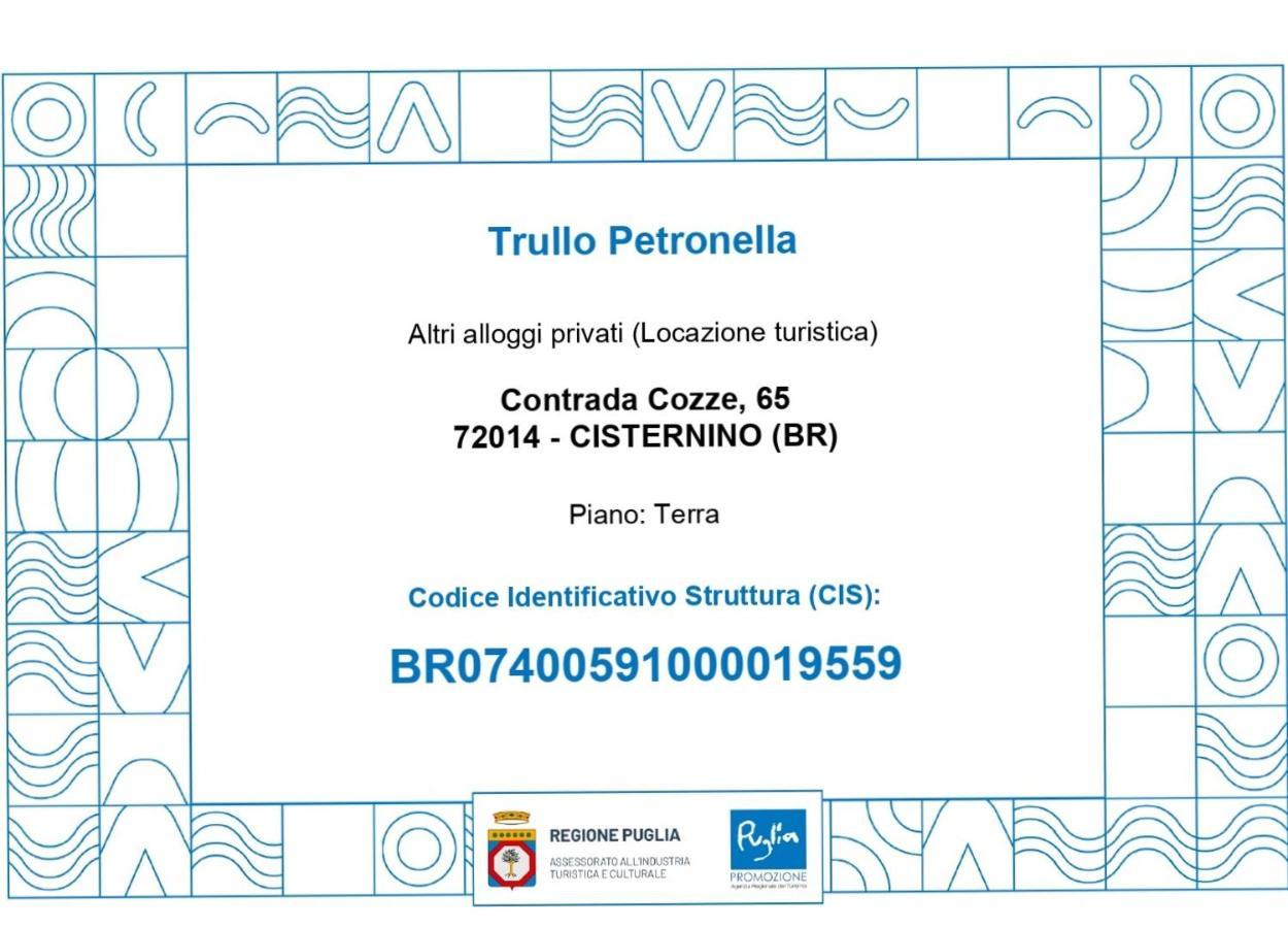 奇斯泰尼诺Trullo Petronella别墅 外观 照片